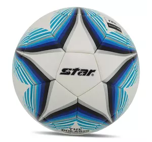Мяч футбольный The Polaris 2000 FIFA SB235FTB Star  №5 Бело-голубой (57623042)