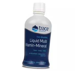 Жидкий Витаминно-минеральный комплекс, Liquid Multi Vitamin-Mineral, Trace Minerals  887мл Ягода (36474027)