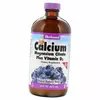 Кальций Магний Витамин Д3, Calcium Magnesium plus Vitamin D3, Bluebonnet Nutrition  472мл Черника (36393024)