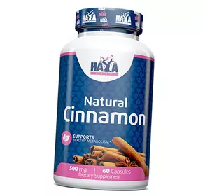 Натуральная Корица, Natural Cinnamon 500, Haya  60капс (71405035)