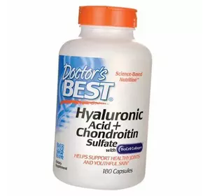 Гиалуроновая кислота с Хондроитином Сульфат, Hyaluronic Acid with Chondroitin Sulfate, Doctor's Best  180капс (68327004)