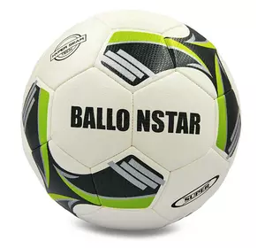 Мяч футбольный Hydro Technology FB-0177 Ballonstar  №5 Черно-салатовый (57566054)