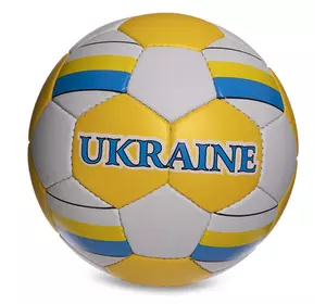 Мяч футбольный Ukraine FB-0047-136 Ballonstar  №5 Бело-желто-голубой (57566172)