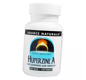 Гиперзин А, Huperzine A 200, Source Naturals  120таб (72355020)