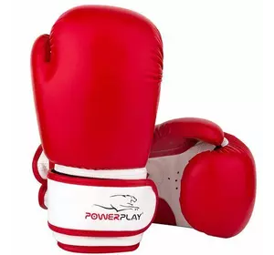 Боксерские перчатки 3004 Power Play  8oz Красно-белый (37228004)