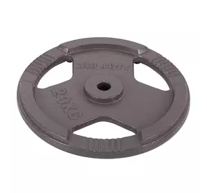 Блины (диски) стальные с хватом TA-7790 Zelart  20кг  Черный (58363159)