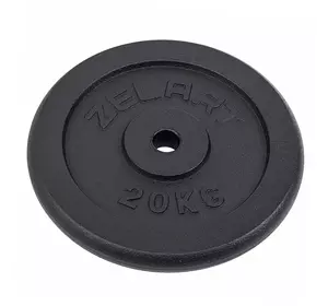 Блины (диски) стальные TA-7785 Zelart  20кг  Черный (58363170)