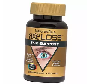 Комплекс для защиты и улучшения зрения, AgeLoss Eye Support, Nature's Plus  60капс (72375015)