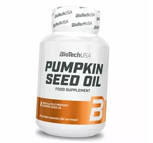 Масло Семян Тыквы, Pumpkin Seed Oil, BioTech (USA)  60гелкапс (71084021)