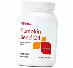 Масло Семян Тыквы, Pumpkin Seed Oil, GNC  100гелкапс (71120002)