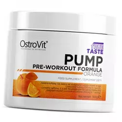 Предтренировочная добавка, Pump pre-workout formula, Ostrovit  300г Апельсин (11250001)