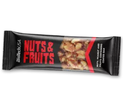 Протеиновый батончик с орехами и фруктами, Nuts and Fruits, BioTech (USA)  40г (14084012)