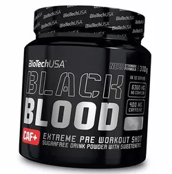 Предтреник в порошке, Black Blood Caf+, BioTech (USA)  300г Черника (11084006)