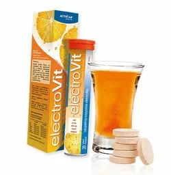 Освежающий напиток с витаминами и минералами, ElectroVit, Activlab  20таб Апельсин (15108009)