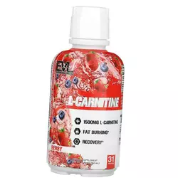 Жидкий Карнитин для похудения, L-Carnitine 500, Evlution Nutrition  465мл Ягода (02385003)
