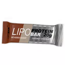 Протеиновый батончик, Protein Bar, LipoBar  50г Кокос-хрустящий шоколад (14627001)