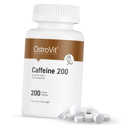Кофеин таблетки, Caffeine 200, Ostrovit  200таб (11250003)