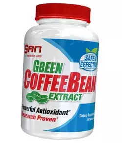 Экстракт зерен зеленого кофе, Green Coffee Bean Extract, San  60капс (02091003)
