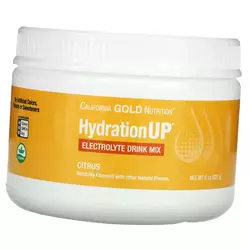 Порошок для приготовления электролитического напитка, HydrationUP Electrolyte Drink Mix Powder, California Gold Nutrition  227г Цитрус (15427001)