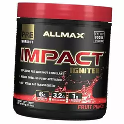 Предтренировочный комплекс, Impact Igniter, Allmax Nutrition  328г Фруктовый пунш (11134004)