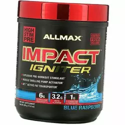 Предтренировочный комплекс, Impact Igniter, Allmax Nutrition  328г Голубая малина (11134004)