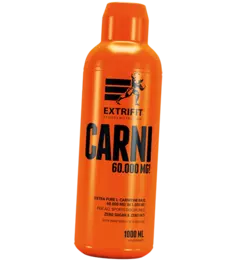 Жидкий Карнитин для похудения, Carni 60000 Liquid, Extrifit  1000мл Малина (02002005)