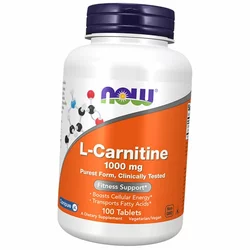 Карнитин Тартрат, L-Carnitine 1000, Now Foods  100таб (02128004)