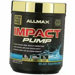 Комплекс перед тренировкой для пампинга, Impact Pump, Allmax Nutrition  360г Голубая малина (11134003)