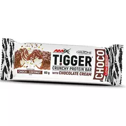 Низкоуглеводный протеиновый батончик, TiggerZero Choco Protein Bar, Amix Nutrition  60г Шоколад-кокос (14135004)