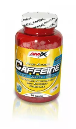 Кофеин с таурином, Caffeine with Taurine, Amix Nutrition  90капс (11135005)
