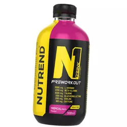 Энергетик перед тренировкой, N1 Drink, Nutrend  330мл Тропический фрукт (11119005)