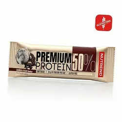 Протеиновый батончик с низким содержанием сахара, Premium Protein 50 bar, Nutrend  50г Печенье-крем (14119017)