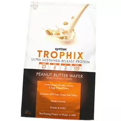 Многокомпонентный Протеин, Trophix 2.0, Syntrax  907г Вафли с арахисовым маслом (29199013)