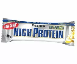 Батончик Протеиновый, Low Carb High Protein Bar, Weider  50г Шоколад (14089006)