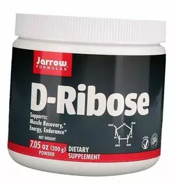 Рибоза, D-Ribose Powder, Jarrow Formulas  200г (16345001)