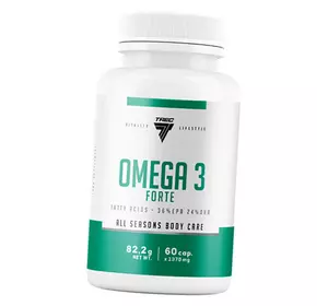 Омега 3 в капсулах, Omega 3 Forte, Trec Nutrition  60гелкапс (67101005)