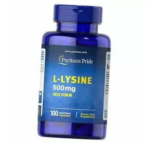 Лизин, L-Lysine 500, Puritan's Pride  100капс (27367008)
