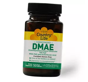 Диметиламиноэтанол коферментированный, Coenzymized DMAE, Country Life  50вегкапс (72124023)