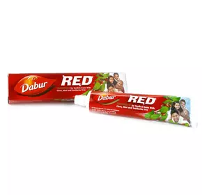 Аюрведическая зубная паста, Red Toothpaste, Dabur  200г  (43634039)