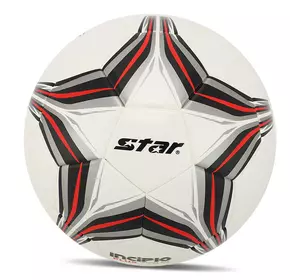Мяч футбольный Incipio Plus SB6414C Star  №5 Бело-красный (57623013)