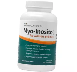 Мио-Инозитол, для женщин и мужчин, Myo-Inositol For Women and Men, Fairhaven Health  120капс (36472007)