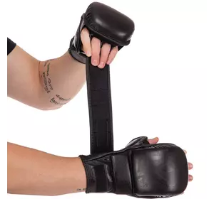 Перчатки гибридные для единоборств ММА True Thai BO-0487 UFC  M Черный (37512097)