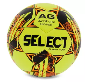 Мяч футбольный Flash Turf FIFA Basic V23 FLASH-TURF-YOR Select  №4 Желто-оранжевый (57609018)