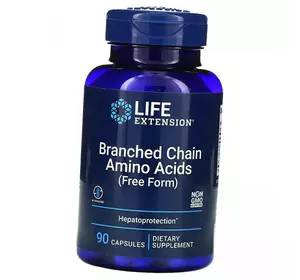 Аминокислоты BCAA, Branched Chain Amino Acids, Life Extension  90капс (28346001)