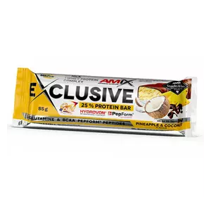 Протеиновый батончик, Exclusive Protein Bar, Amix Nutrition  85г Ананас-кокос (14135002)