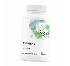 Лизин, L-Lysine, Thorne Research  60капс (27357005)