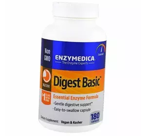 Формула основных ферментов, Digest Basic, Enzymedica  180капс (69466003)