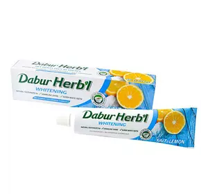 Зубная паста отбеливающая соль с лимоном, Herb'l Salt Lemon, Dabur  150г  (43634036)