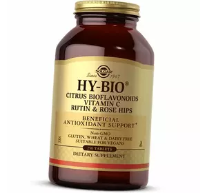 Биофлавоноиды, Витамин С, Рутин и Шиповник, Hy-Bio, Citrus Bioflavonoids, Solgar  250таб (70313032)