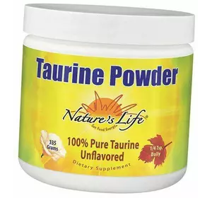 Таурин, Taurine Powder, Nature's Life  335г Без вкуса (27454002)